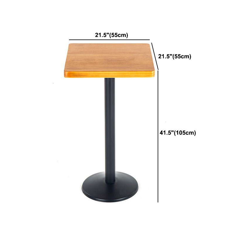 1/2/3 Pieces Industrial Style Round Bar Table Set Solid Wood Bistro Set