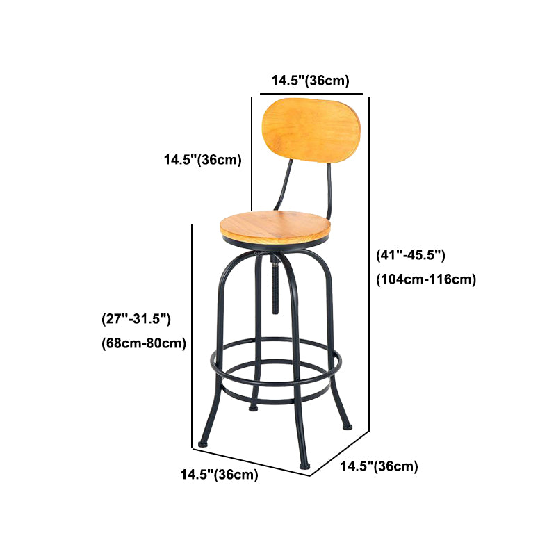 1/2/3 Pieces Industrial Style Round Bar Table Set Solid Wood Bistro Set
