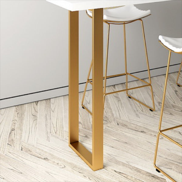 Solid Wood Bar Table Set Glam Rectangle 1/3/4/5 Pieces Counter Table