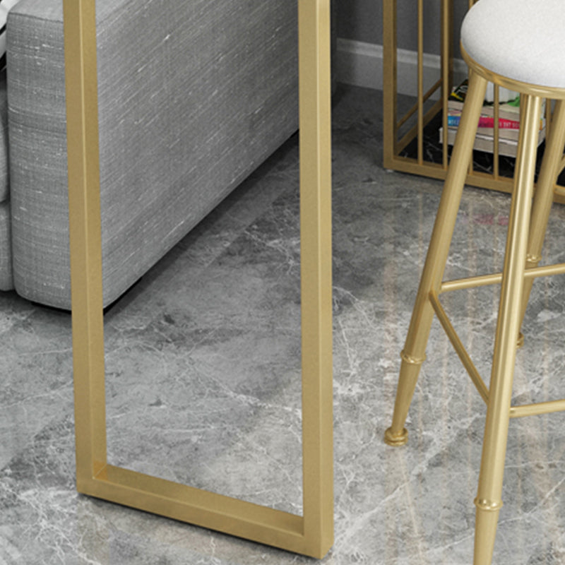 1/3/5 Pieces Bar Table Set Glam Rectangular Table and Stool Set