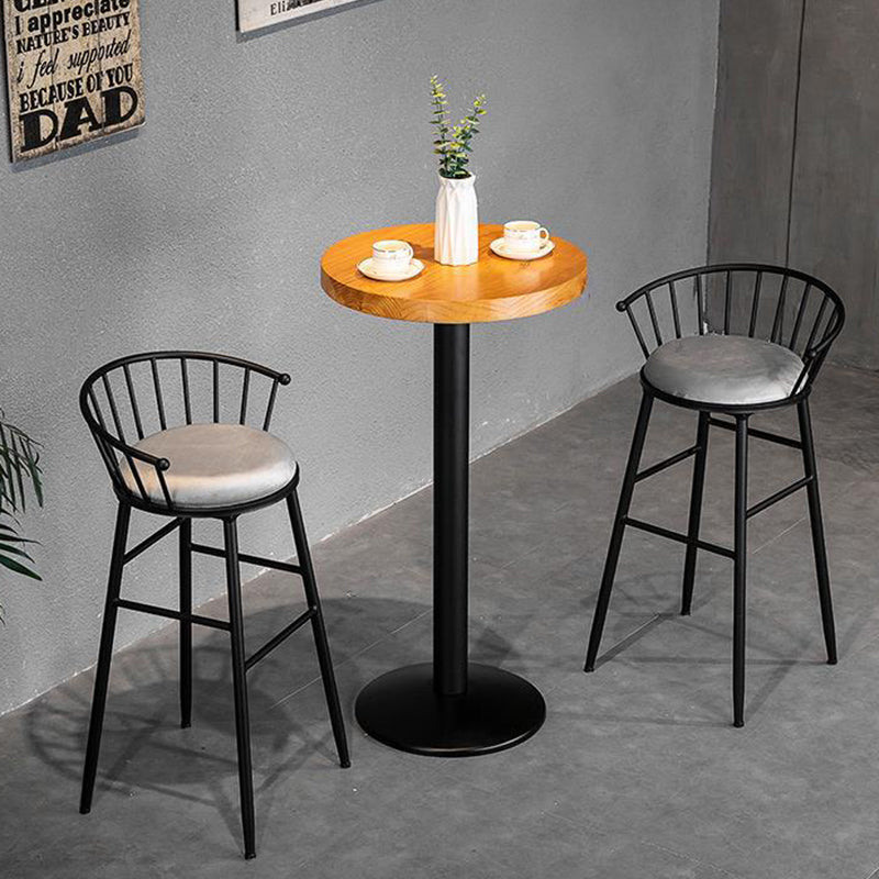 Solid Wood Bistro Set 1/2/3 Pieces Modern Style Round Bar Table Set