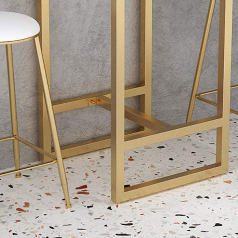 Glam 1/2/3/5 Pieces Table and Stool Set Gold Bar Table and Stools