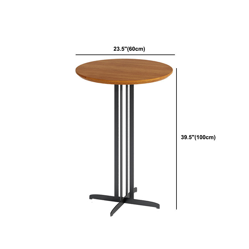 1/5/9 Pieces Modern Wood Bar Table Set Counter Table with Upholstered Stools