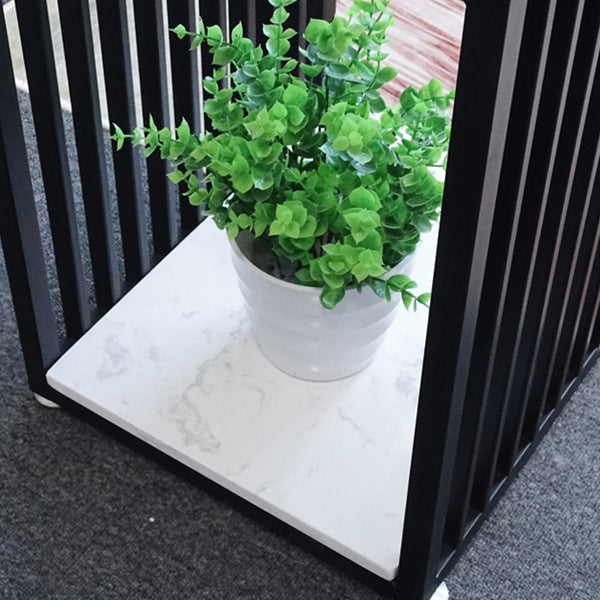 Glam Style Fixed Bar Table 1/2/3 Pieces Faux Marble Rectangle Counter Table