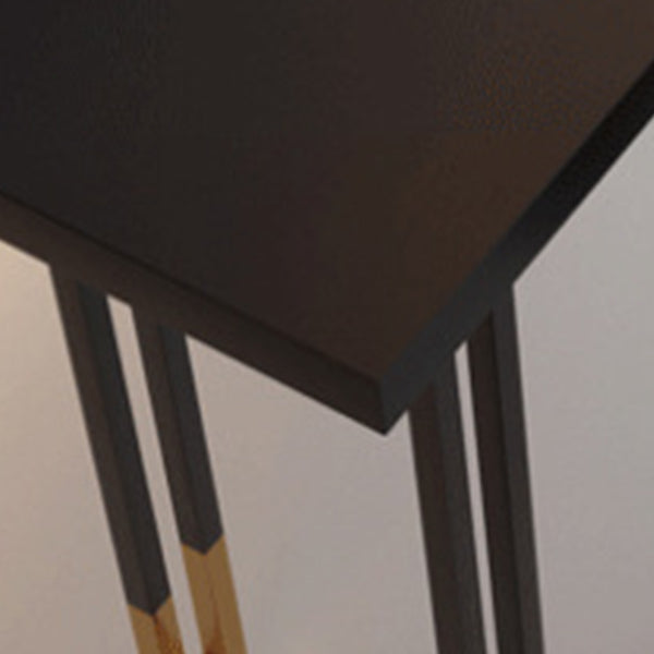 1/2/3 Pieces Rectangular Pub Table Set Luxurious Wooden Counter Table Set in Black