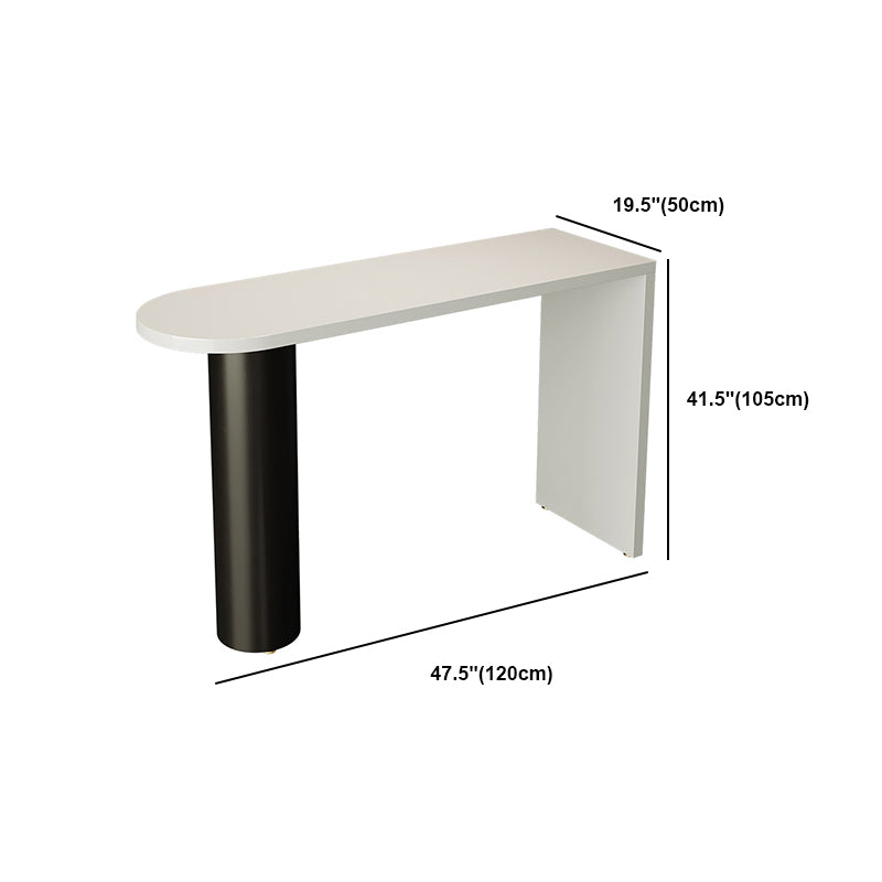 Modern Free Form Pub Table Set 1/3/4 Pieces Solid Wood Top Bar Table Set