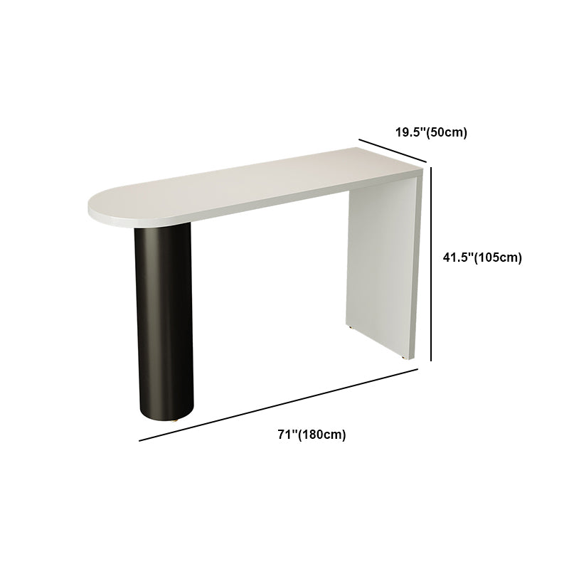 Modern Free Form Pub Table Set 1/3/4 Pieces Solid Wood Top Bar Table Set