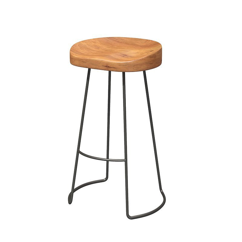 Industrial Rectangle Bar Table Set 1/6 Pieces Solid Wood Fixed Counter Table