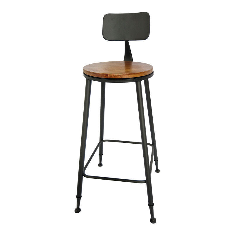 Industrial Rectangle Bar Table Set 1/6 Pieces Solid Wood Fixed Counter Table