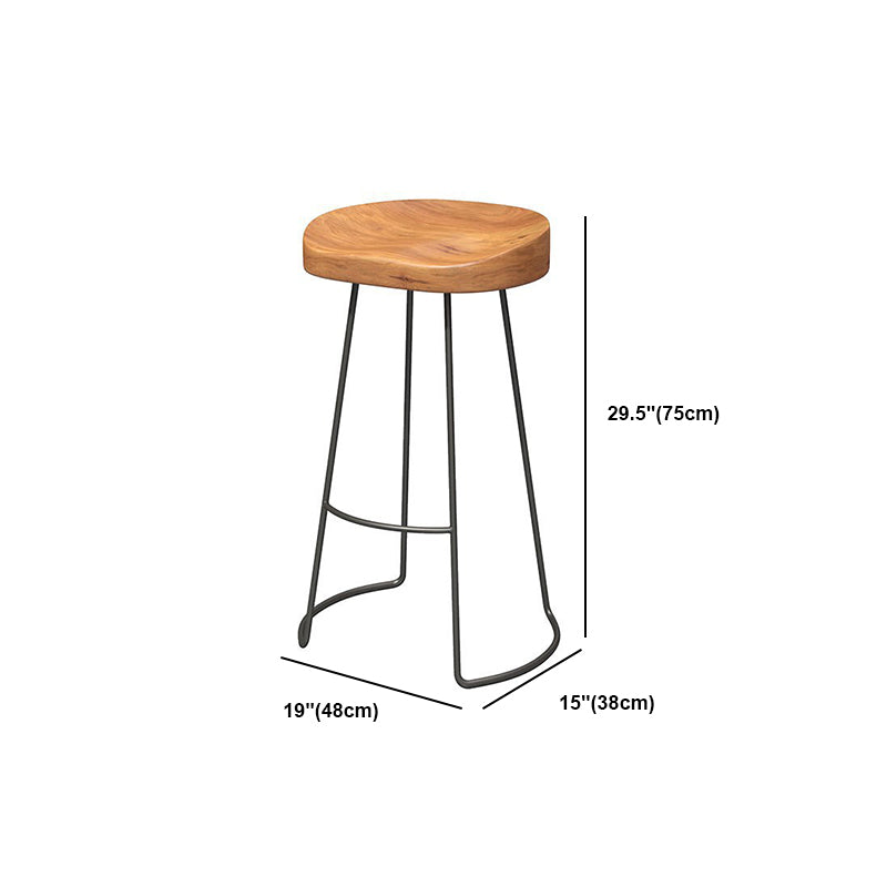 Industrial Rectangle Bar Table Set 1/6 Pieces Solid Wood Fixed Counter Table