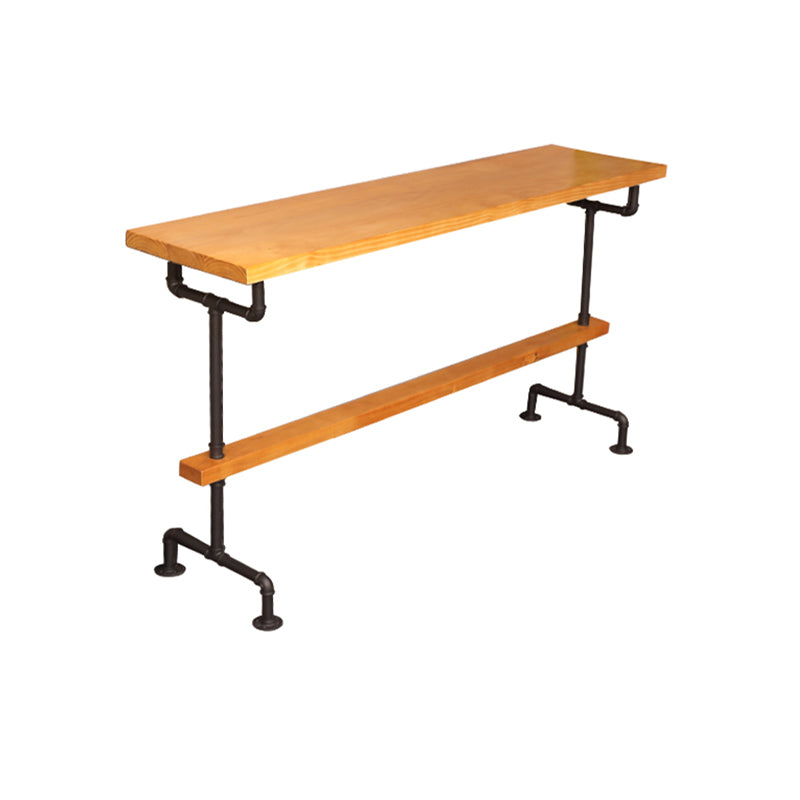 Solid Wood Bar Table Set Modern Rectangle 1/2/7 Pieces Counter Table