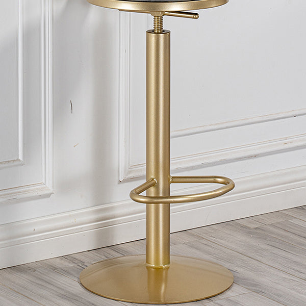 Glam Style Bar Table 1/3 Pieces Faux Marble Counter Table with Upholstered Stools