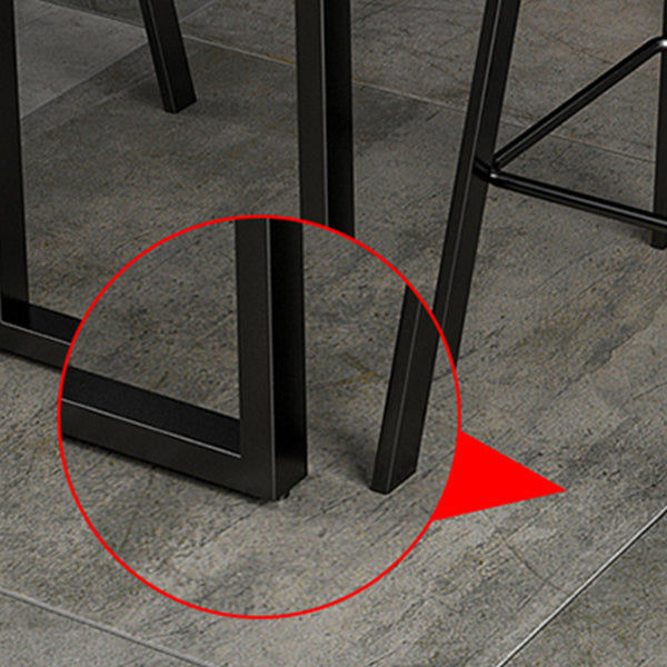 Industrial Rectangle Bar Table Set 1/2/3/5 Pieces Stone Counter Table for Indoor