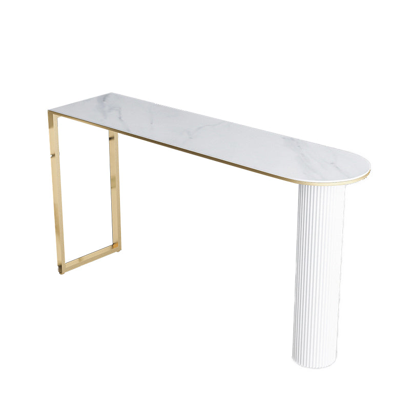 Modern Irregular Pub Table Set 1/2/5 Pieces Sintered Stone Top Bistro Table Set