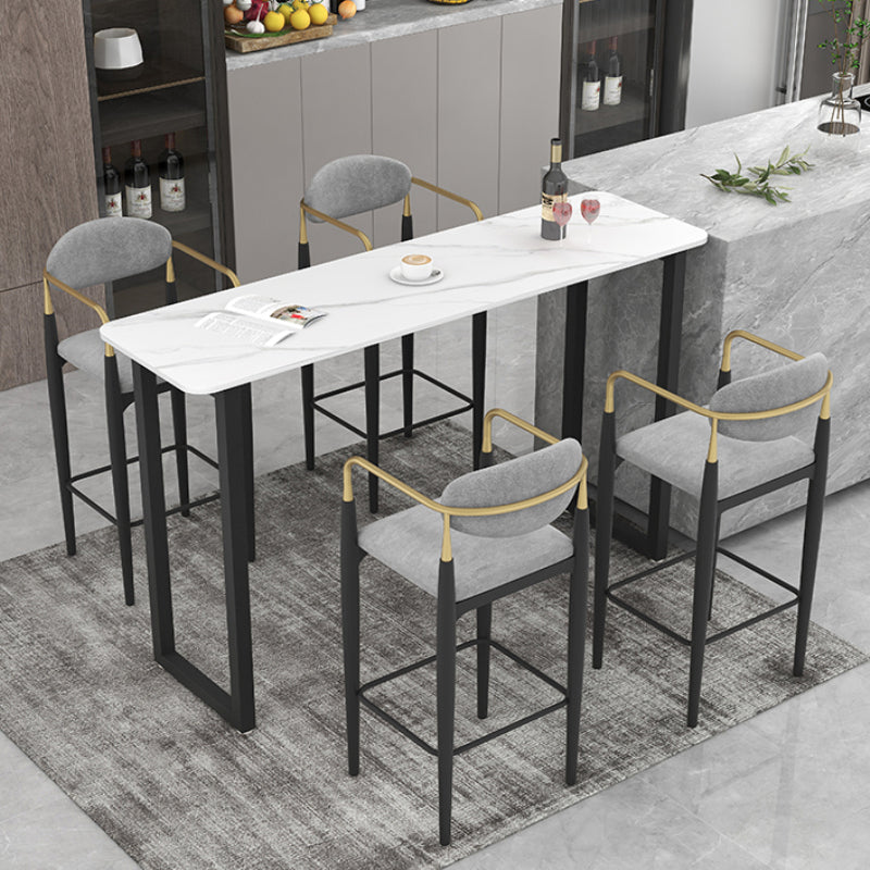 Industrial Bar Table and Stools 1/2/3/5 Pieces Table and Stool Set