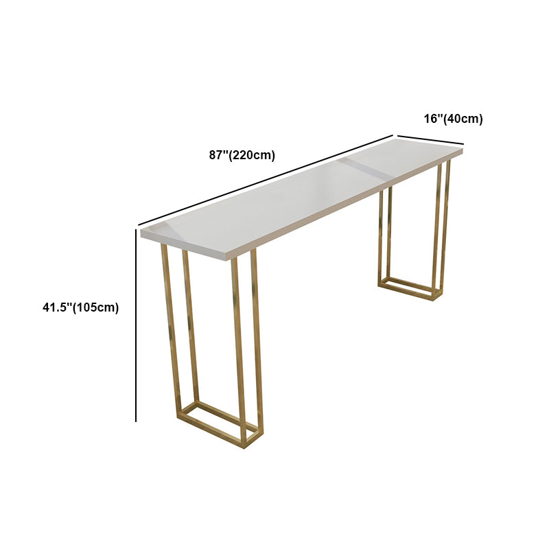 1/2/5 Pieces Luxurious Rectangle Pub Table Set Wooden Counter Table with High Stools