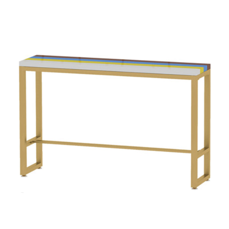 Glam Rectangle Bar Table Set 1/3 Pieces Counter Table for Dining Room