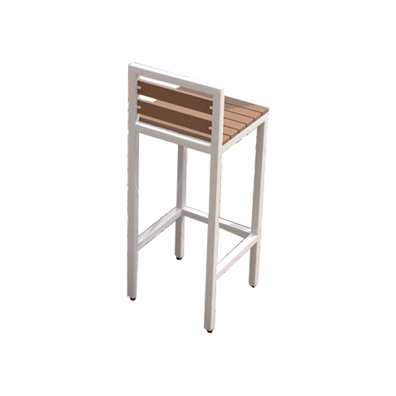 Industrial Faux Wood Pub Table Set 1/5 Pieces Bar Set with Metal Frame