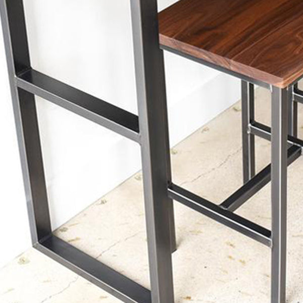 Solid Wood Top Bistro Set 1/2/5 Pieces Modern Rectangle Pub Table Set