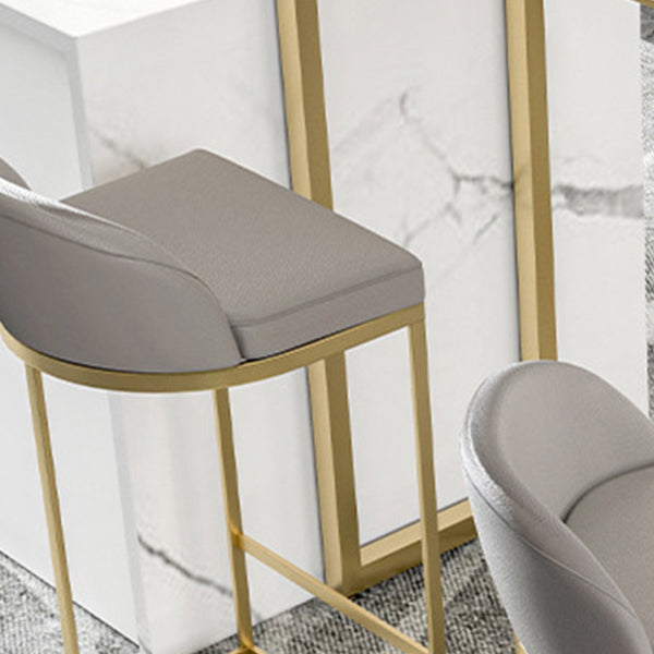 Fixed Table Counter Set Glam Style 1/5 Pieces Sintered Stone Bar Table Set for Home Use