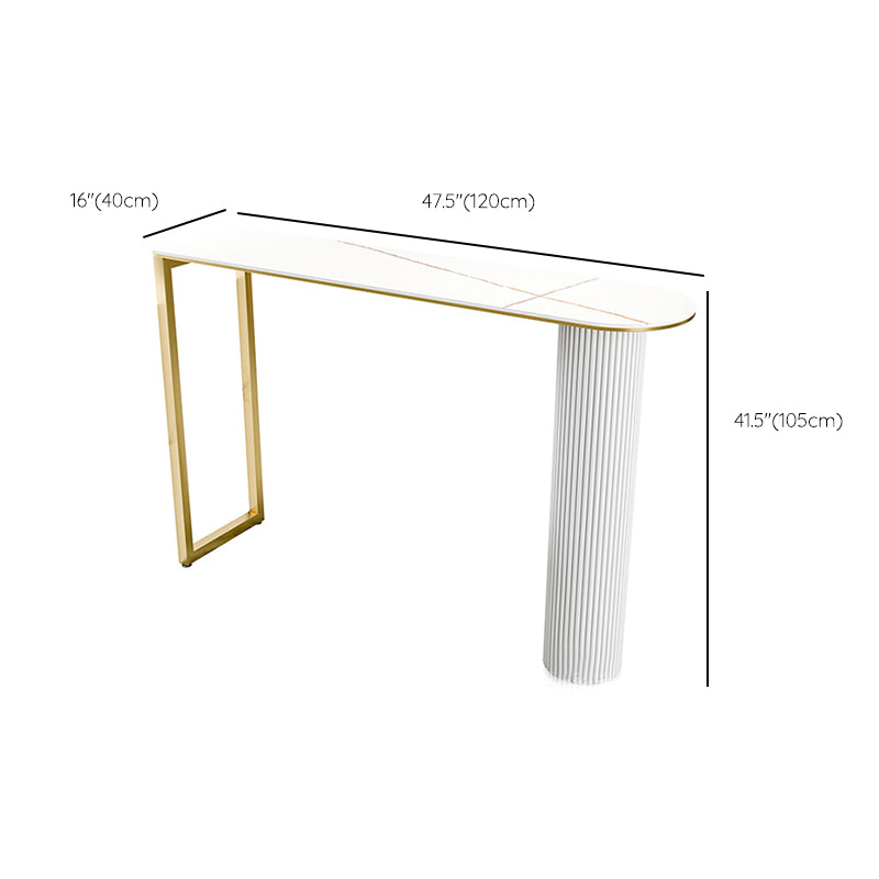 Fixed Table Counter Set Glam Style 1/5 Pieces Sintered Stone Bar Table Set for Home Use