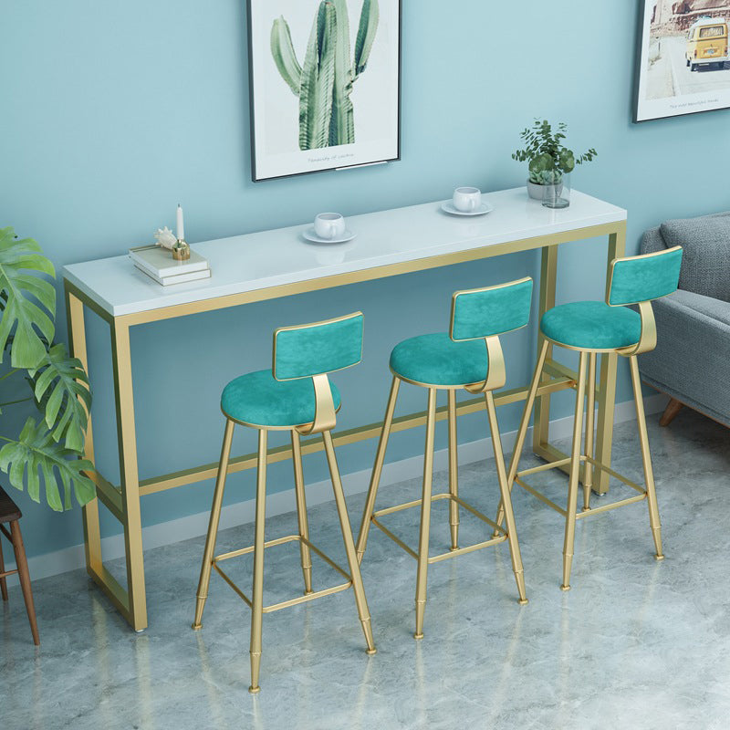 Glam Rectangle Bar Table Set 1/2/3/4/7 Pieces Dining Set for Dining Room