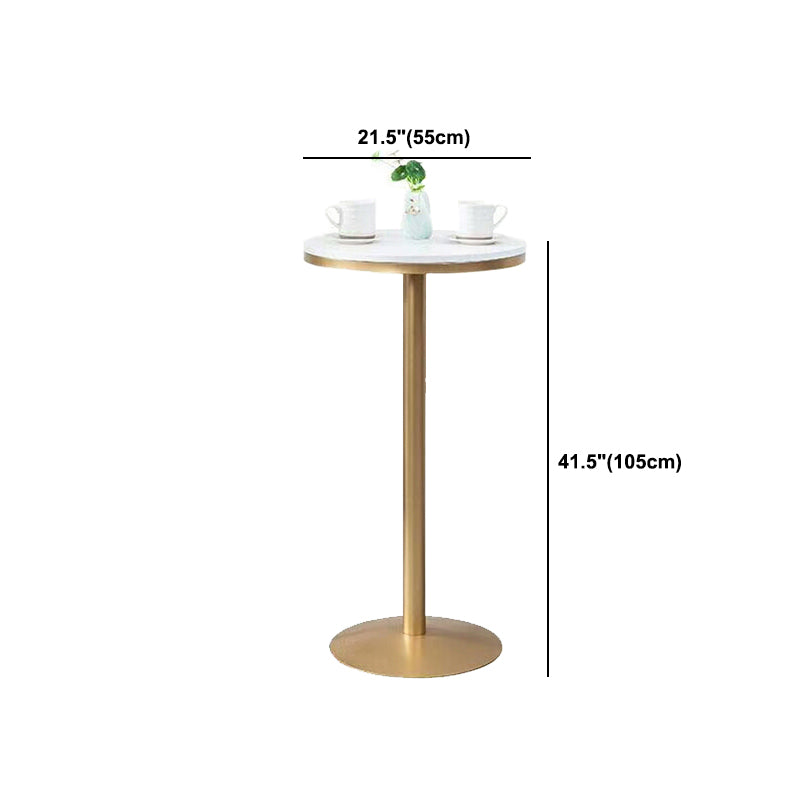 Glam Style Round Bar Table Set 1/3/5 Pieces Solid Wood Counter Table for Indoor