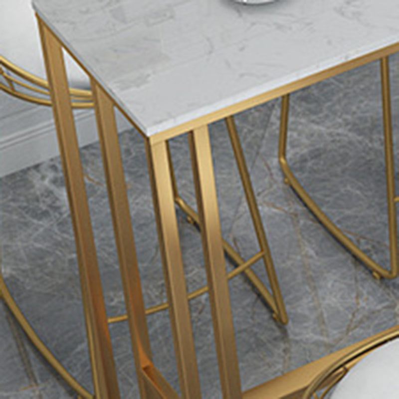 Rectangle Grey Solid Wood Bar Table Trestle Base Dining Table for Kitchen Living Room