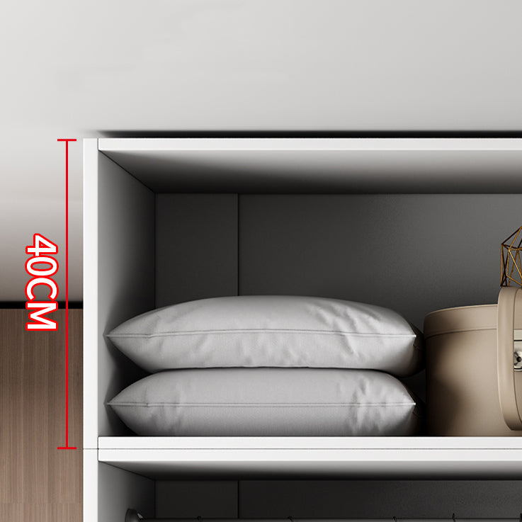 White Colour Wooden Wardrobe Soft Close Door Wardrobe Closet for Bedroom