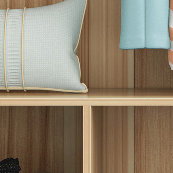 Modern White Wardrobe for Home Engineered Wood Cabinet with Hinged Doors