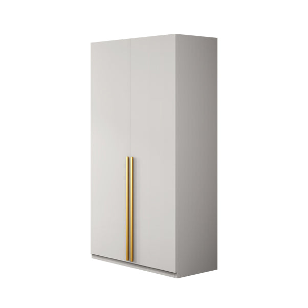 White Colour Wooden Wardrobe Contemporary Style Wardrobe Closet with Drawer