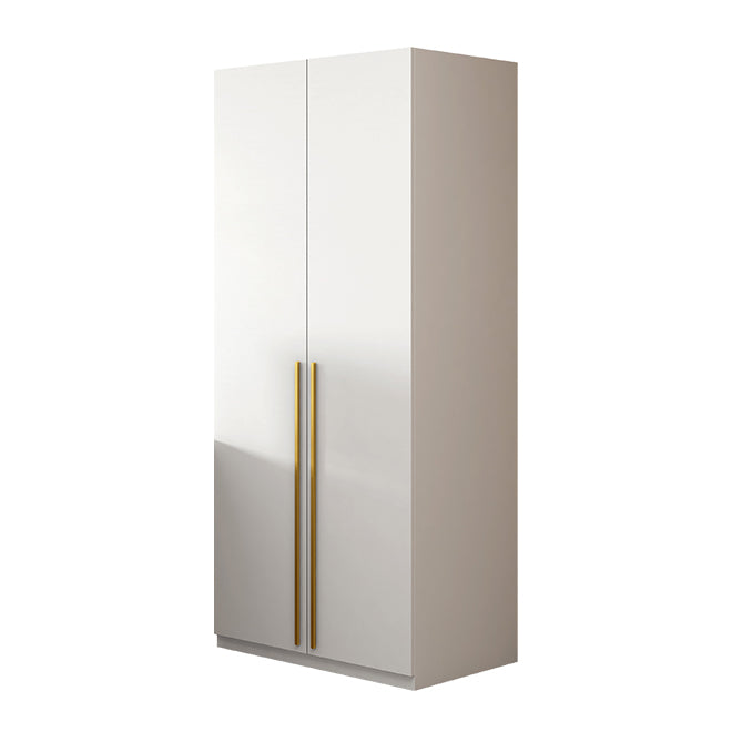 White Wooden Wardrobe Contemporary Style Wardrobe Closet with Drawer