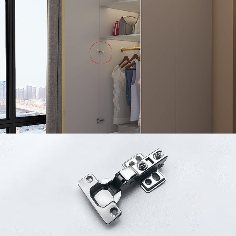 Gray Colour Wooden Wardrobe Contemporary Style Wardrobe Closet with Hinged Door