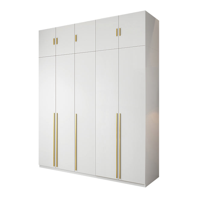Modern Wooden Wardrobe White Colour Soft Close Drawer Wardrobe Closet for Home