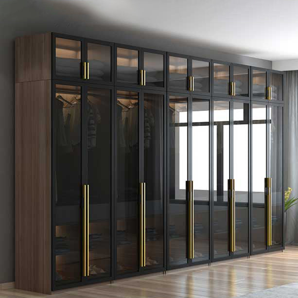 Modern Style Wooden Wardrobe Bedroom Wardrobe Closet with Garment Rod