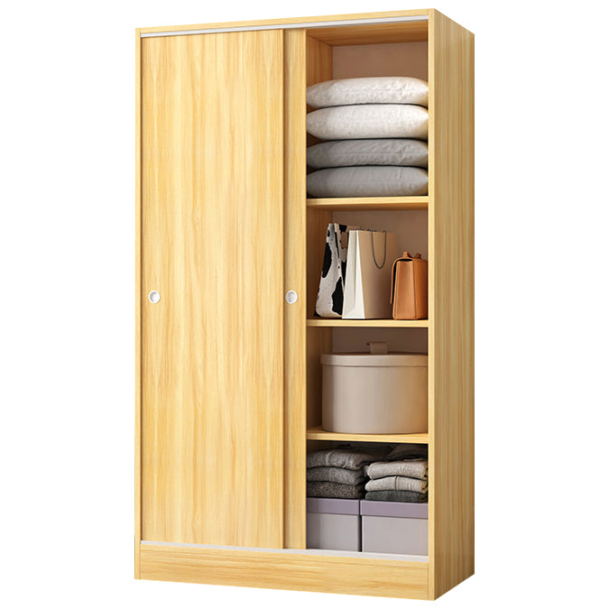Modern Wardrobe Cabinet With Shelves Engineered Wood Wardrobe Closet