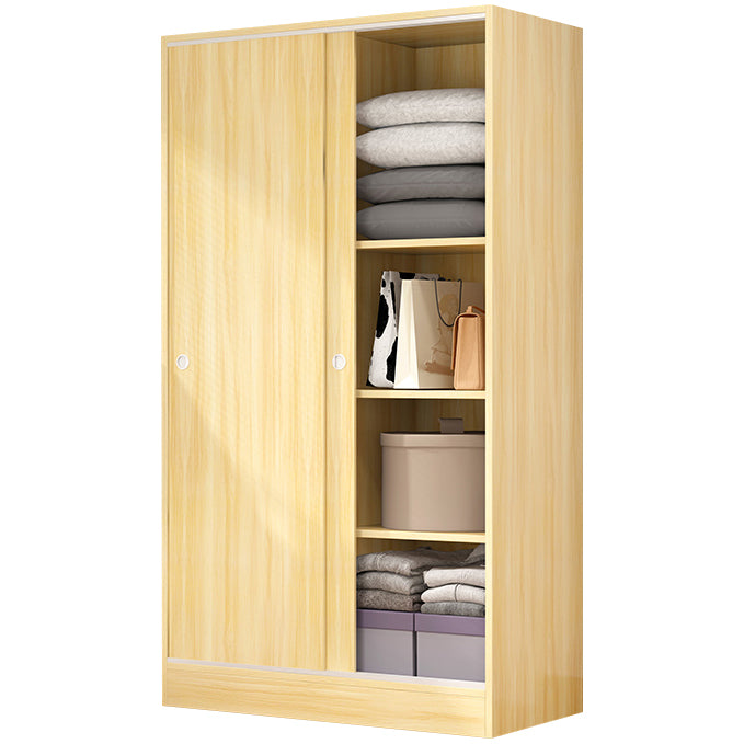 Modern Wardrobe Cabinet With Shelves Engineered Wood Wardrobe Closet