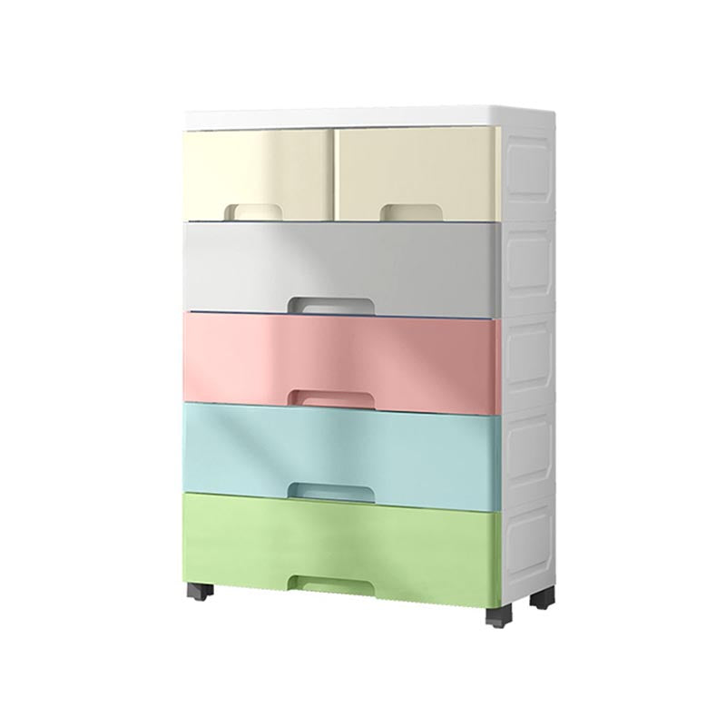 Modern Storage Cabinet with Drawer Plastic Wardrobe Armoire for Home