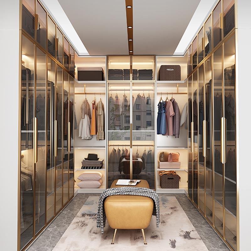 White Colour Wardrobe Armoire Contemporary Style Wooden Wardrobe Closet for Bedroom