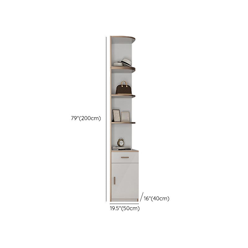 White Colour Wardrobe Armoire Contemporary Style Wooden Wardrobe Closet for Bedroom