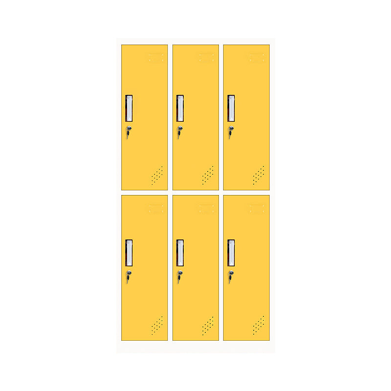 Metal Non-Hanging Armoire with Hinged Doors Modern Storage Cabinet for Bathroom