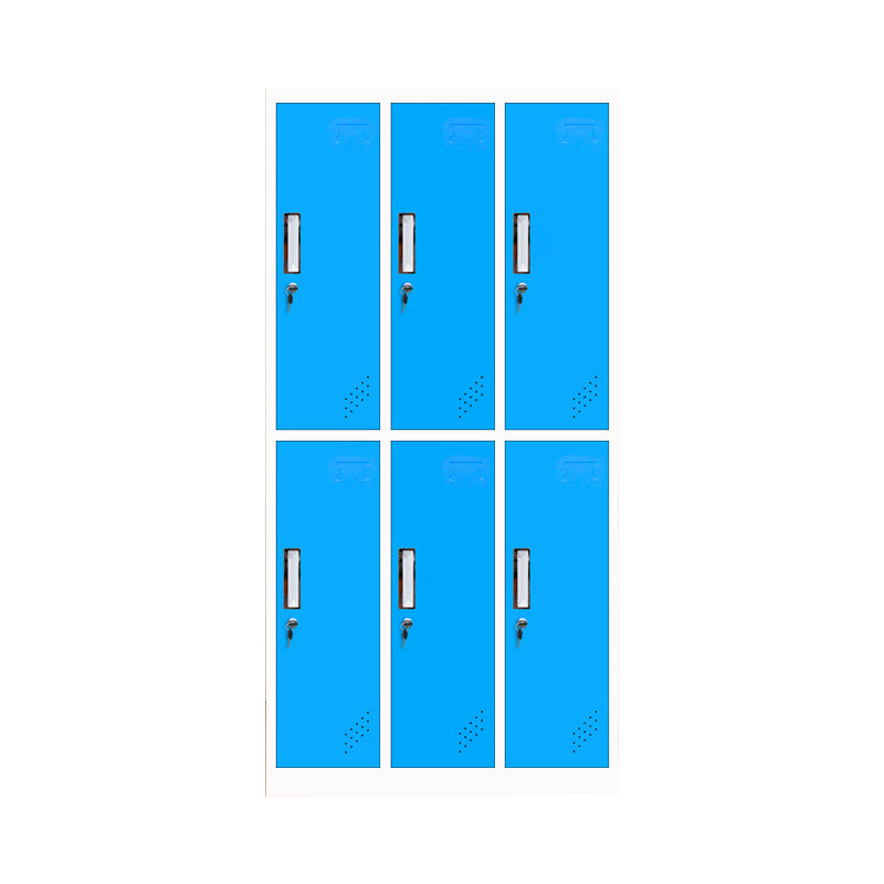 Metal Non-Hanging Armoire with Hinged Doors Modern Storage Cabinet for Bathroom