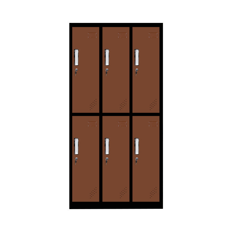 Metal Non-Hanging Armoire with Hinged Doors Modern Storage Cabinet for Bathroom