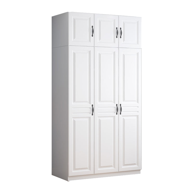 White Colour Wardrobe French Country Wooden Wardrobe Closet for Bedroom