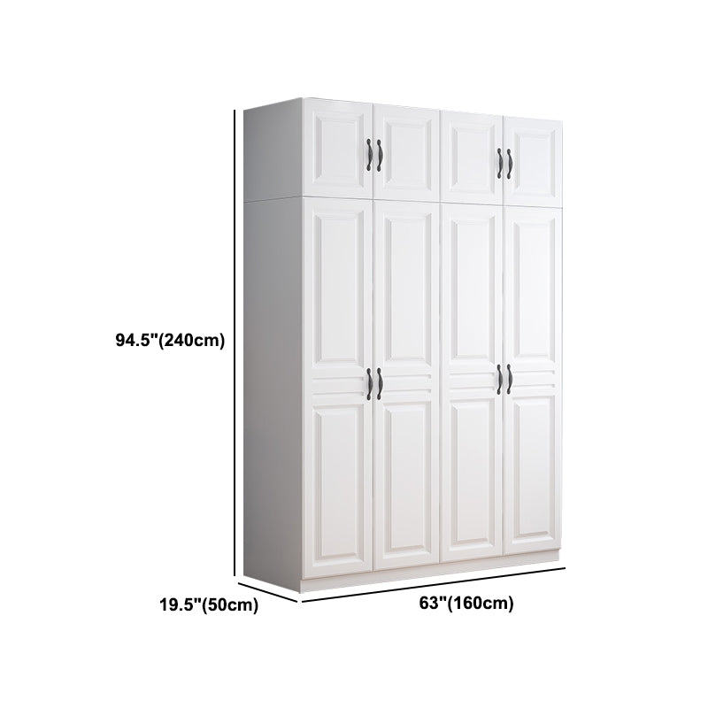 White Colour Wardrobe French Country Wooden Wardrobe Closet for Bedroom