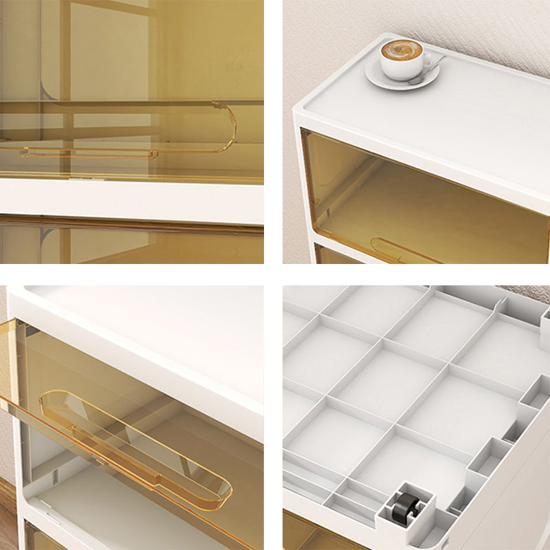 5-Door Storage Cabinet with Legs Contemporary Non-Hanging Armoire