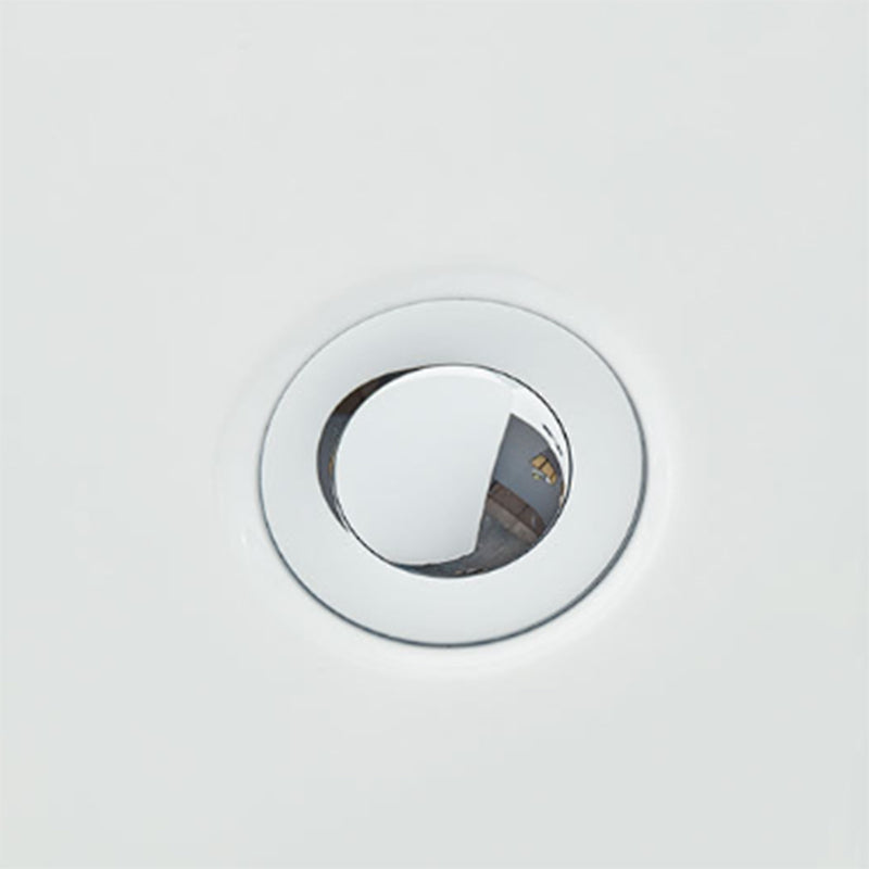 Modern Oval Bath Tub White Acrylic Bathtub with Faucet for Bathroom