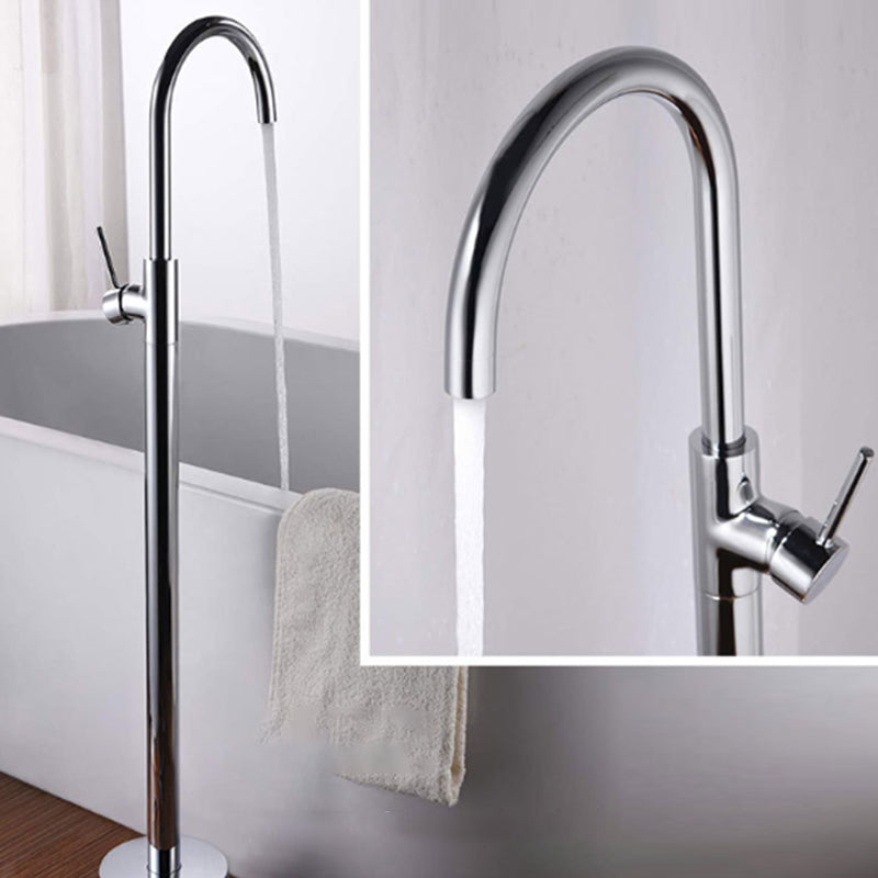 Modern Oval Bath Tub White Acrylic Bathtub with Faucet for Bathroom