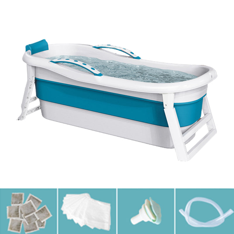 Modern Rectangular Folding Bathtub Freestanding Plastic Soaking for Bathroom
