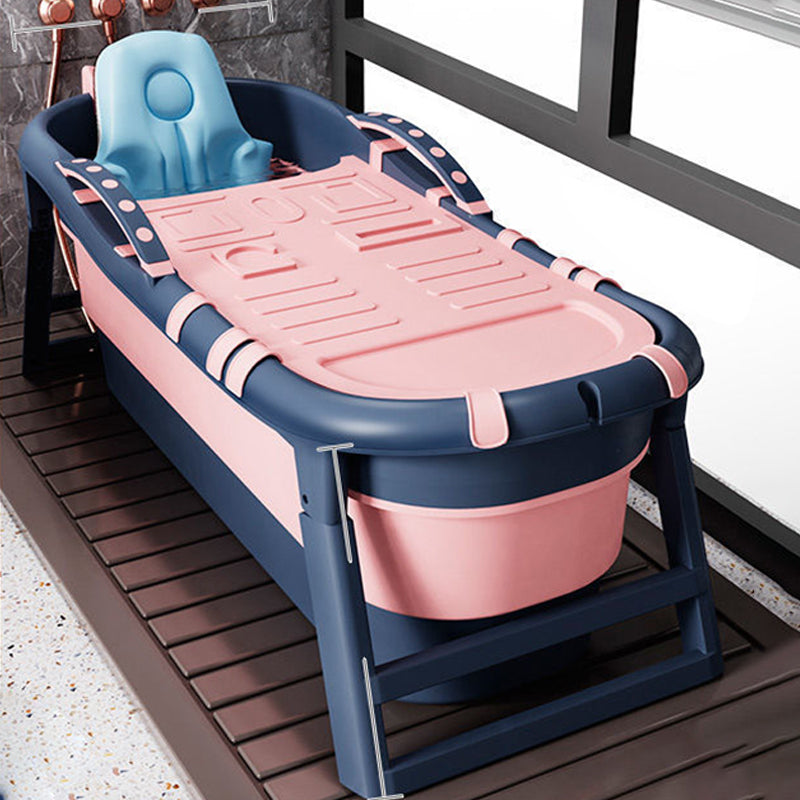 Modern Rectangular Folding Bathtub Freestanding Plastic Soaking for Bathroom